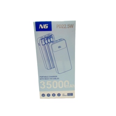 Power Bank w/Built In Cables 35000mah