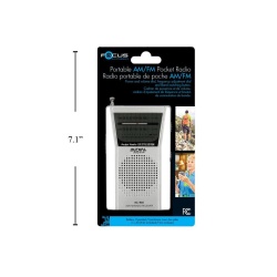 AM/FM compact Radio Extendable antenna. Batt oprt. Focus Electronics