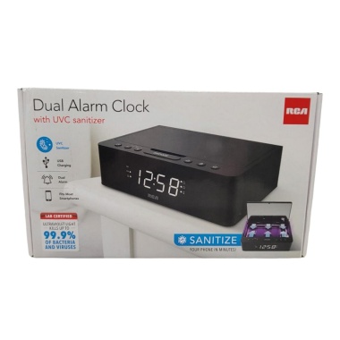 Alarm Clock w/ UV Sanitizer RCA