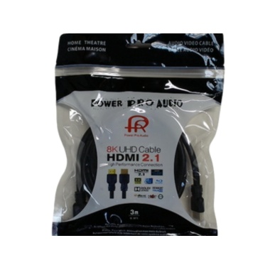 Cable HDMI  2.1 18.0Gbps 8K round 3 meter power pro audio