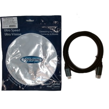 Cable - DisplayPort 6 Foot - 8k high quality connection PC to monitor