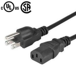Cable - Power Cable 6 Foot Standard PC/Monitor replacement (Used)