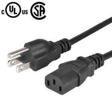 Cable - Power Cable 6 Foot Standard PC/Monitor replacement (Used)