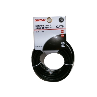 Cat 6 network cable 15 foot 4.5m Assorted colours and quality