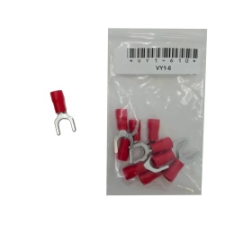Terminal Insulated Fork Type Stud Size 1/4 bag of 10"