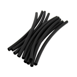Heat shrink tubing 3/16 inch 6 inch pieces 3:1 bag of 10 black