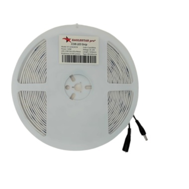 LED strip COB cool white 10 metres 120W 24VDC 256 LED/M 6144 lumens 3M adhesive