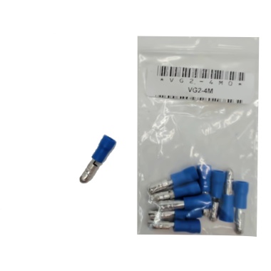 Male Bullet Crimp Terminal 4 / 0.156 bag of 10