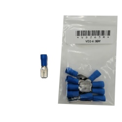 Male Disconnect Crimp Terminal 0.8 X 6.35 bag of 10