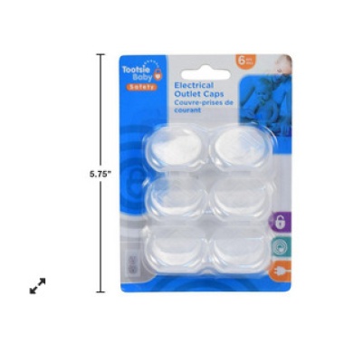 electrical outlet caps 6 piece Tootsie Baby
