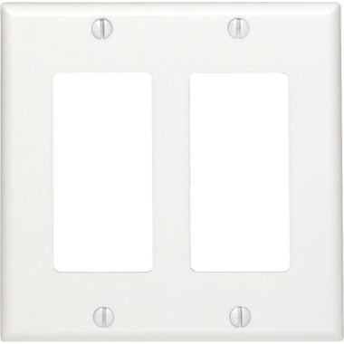 Decora WallPlate two gang white