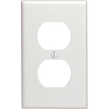Wallplate receptacle 1 gang ivory