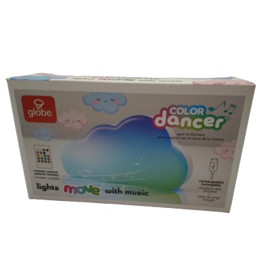 Color Dancer Cloud Light w/Remote Globe