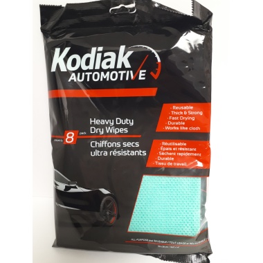 Automotive wipes Kodiak heavy duty dry wipes 8 pack