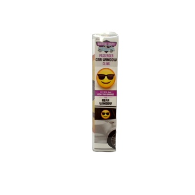 Passenger Car Window Cling Emoji 14 x 15.75