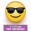 Passenger Car Window Cling Emoji 14 x 15.75