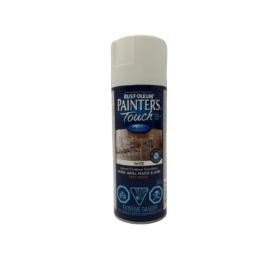 Spray Paint Semi Gloss White Rust-oleum 340g Painters Touch Multi-Purpose