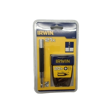 Screwdriver Bit Set 20pcs. w/Drive Guide Irwin