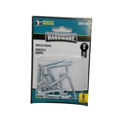 Angled Pegboard Hooks 1.5 8pk. Builder's Hardware"
