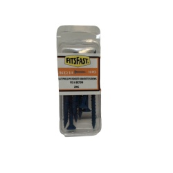 Concrete Screws Tapcon 3/16 x 2-1/4 10pk. Flat Phillips/socket Fitsfast"