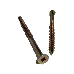 Construction Screw 10 x 3-1/2 Yellow Zinc No. 2"