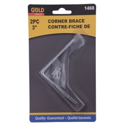 Corner brace with screws 3 2 pc"