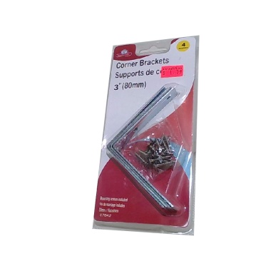Corner Brackets 3 Inch 4pcs. Set W/ 16 Screws