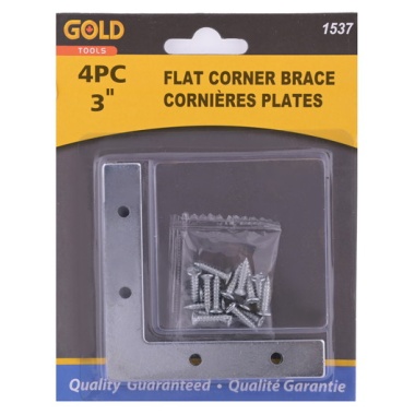 Corner irons flat 3 inch