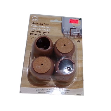 Round Chair Leg Caps 4-pc. 30-40mm. Home Essentials