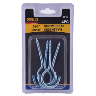 Screw hooks 4pc 85mm