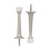 Solid Doorstop 2pk. Satin Nickel Bulldog