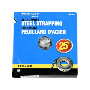 Steel Strap 25'x3/4 24 gauge