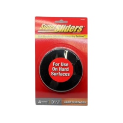 Super Sliders Furniture Sliders 3.5 Round 4pk. Hard Surfaces"