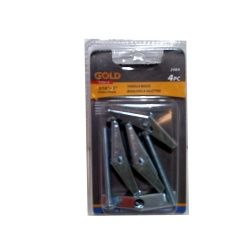 Toggle bolts 3/16x3 inch 5x76mm 4 pack