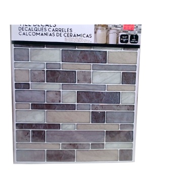 Wall Decal square/re-tile, Greys..10x10 iDesign