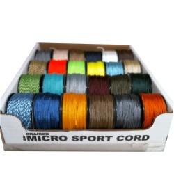 Micro Sport Cord Braided Colours 1.18mm(3/64) x 110ft"