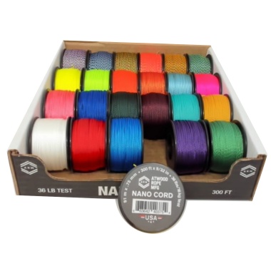 Nano Cord 9/32 X 300' Assorted Colours - each sold individually