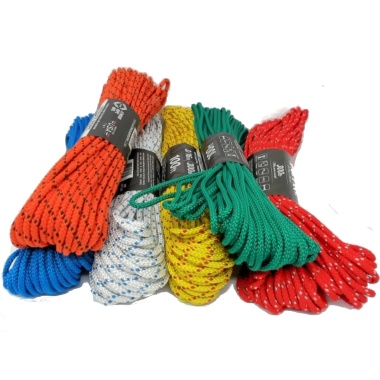 Rope 3/16x100' Assorted Colours 300lb. - each sold individually