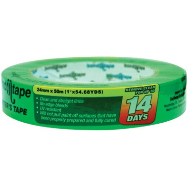 Painter's tape 1 inch 24mm x 50m green