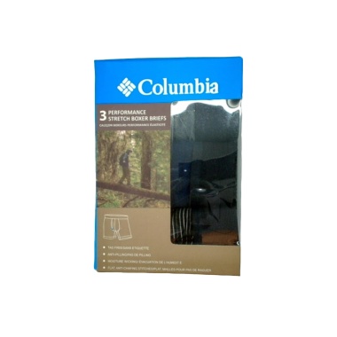 Men's Performance Stretch Boxer Briefs 3pk. Columbia Assorted
