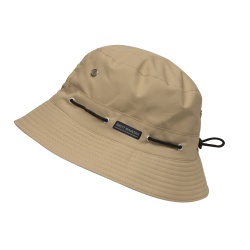 Adjustable Bucket Hat Tan - Adjustable Cord With Stopper