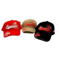 Canada Cap Branch Pattern w/Maple Leaf Ass't Colours
