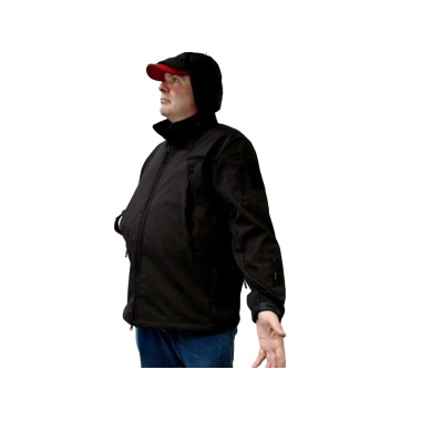Concealed carry jacket black - large
