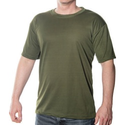 Military T-shirts Xxlarge Olive Kwik Dry Short Sleeve