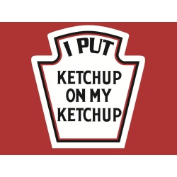 T-Shirt with print - Ketchup - L