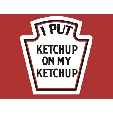 T-Shirt with print - Ketchup - L