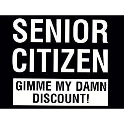 T-Shirt with print - Senior Citizen - L