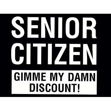 T-Shirt with print - Senior Citizen - L