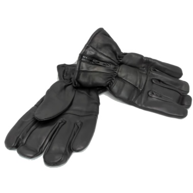 Padded Leather Gloves Men's Black Assorted Sizes - each sold individually