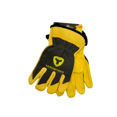Goatskin Leather Work Gloves Medium Yardworks